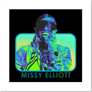 Missy Elliot - retro acid Posters and Art